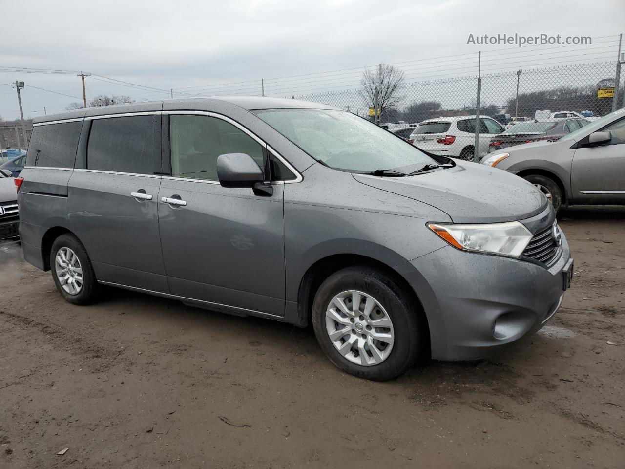 2015 Nissan Quest S Black vin: JN8AE2KP6F9121524