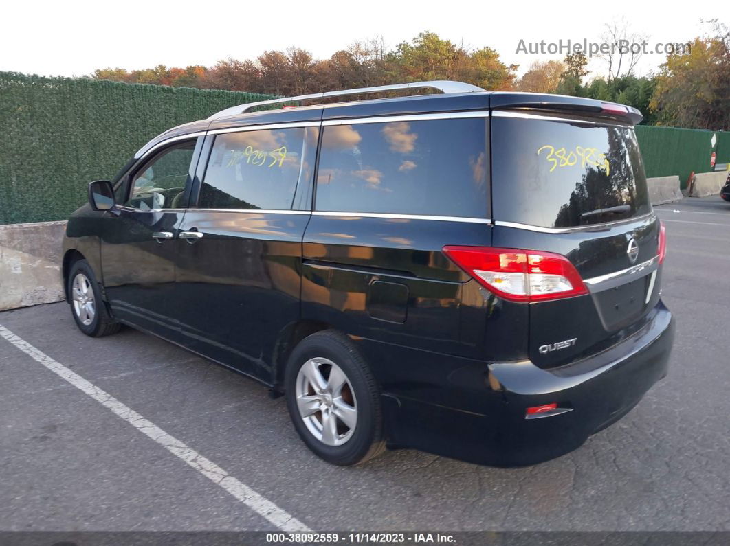 2015 Nissan Quest Sv Black vin: JN8AE2KP6F9121930