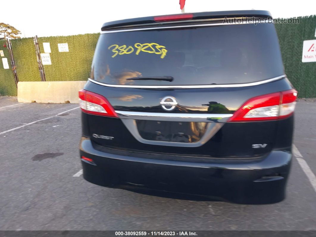 2015 Nissan Quest Sv Черный vin: JN8AE2KP6F9121930