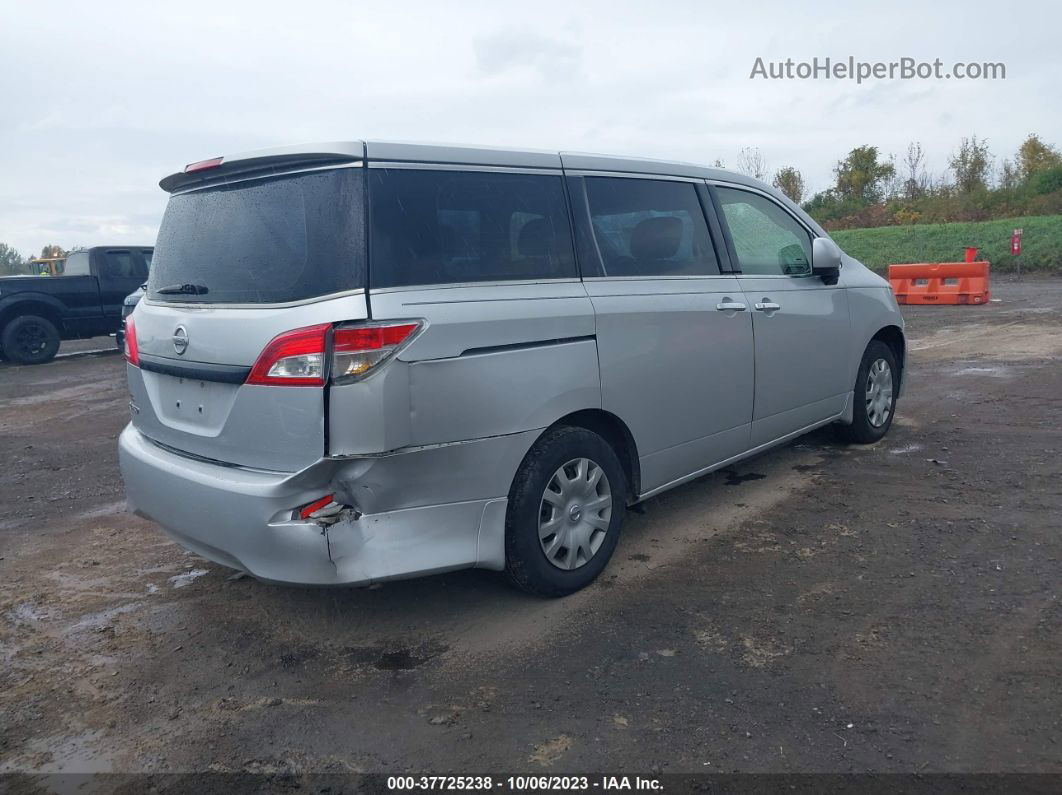 2015 Nissan Quest S Silver vin: JN8AE2KP6F9122186