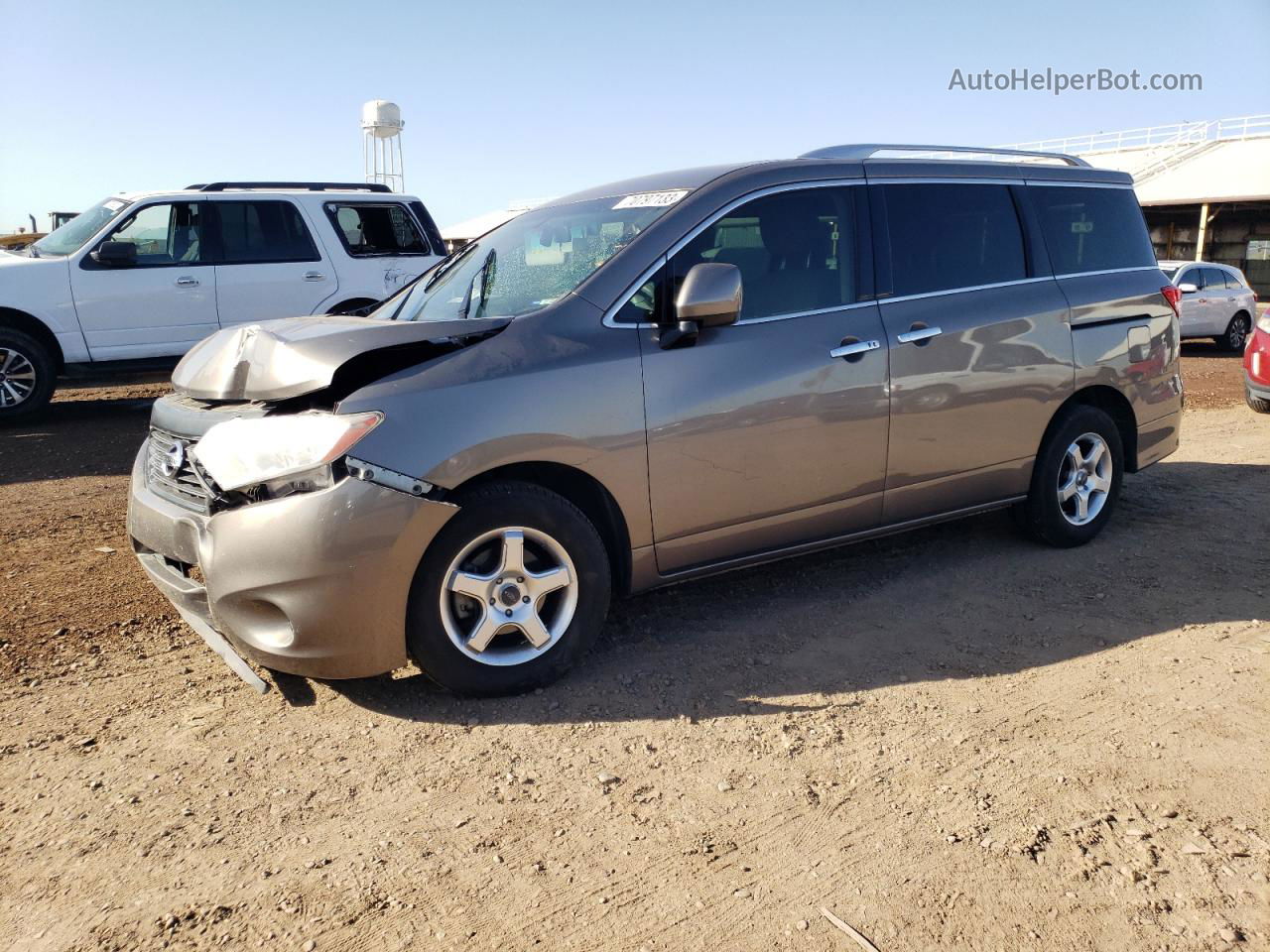 2015 Nissan Quest S Серый vin: JN8AE2KP6F9123306