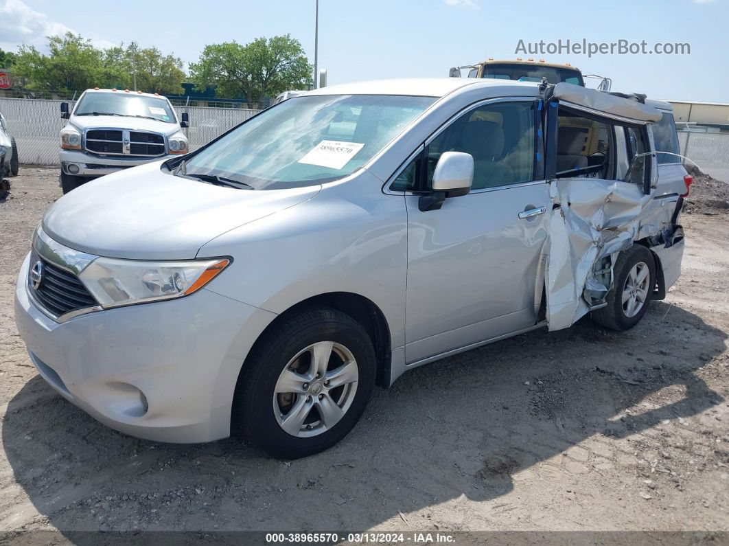 2015 Nissan Quest Sv Silver vin: JN8AE2KP6F9124844