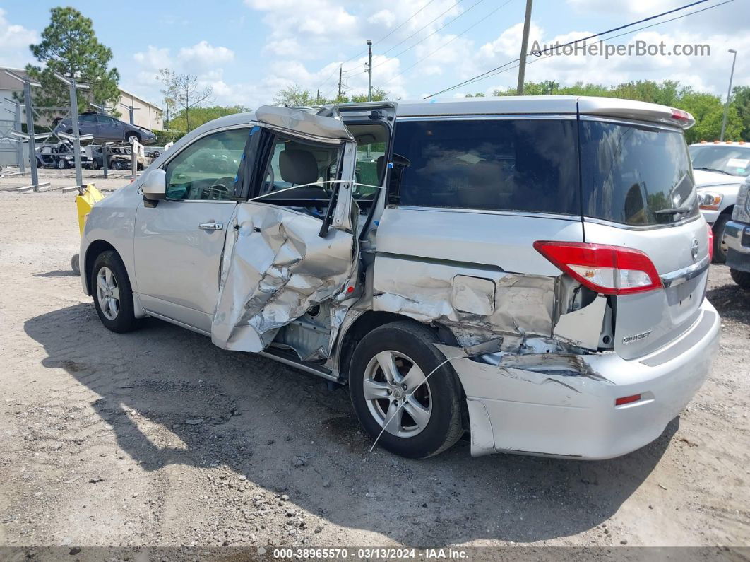 2015 Nissan Quest Sv Silver vin: JN8AE2KP6F9124844