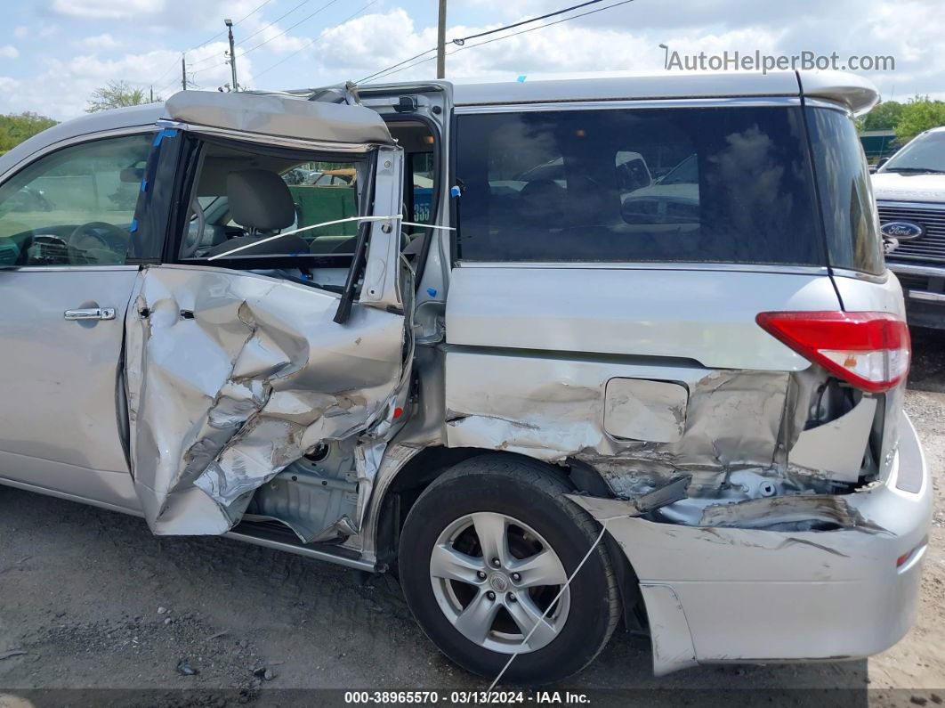 2015 Nissan Quest Sv Silver vin: JN8AE2KP6F9124844