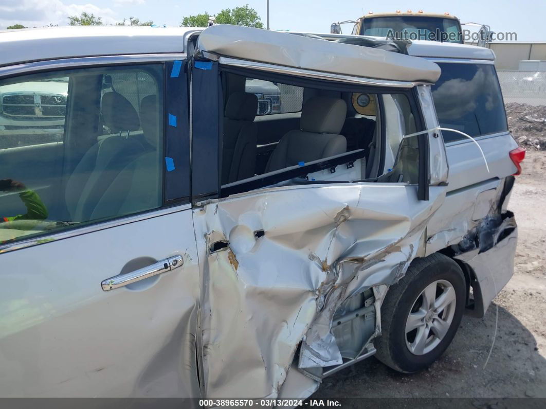 2015 Nissan Quest Sv Silver vin: JN8AE2KP6F9124844