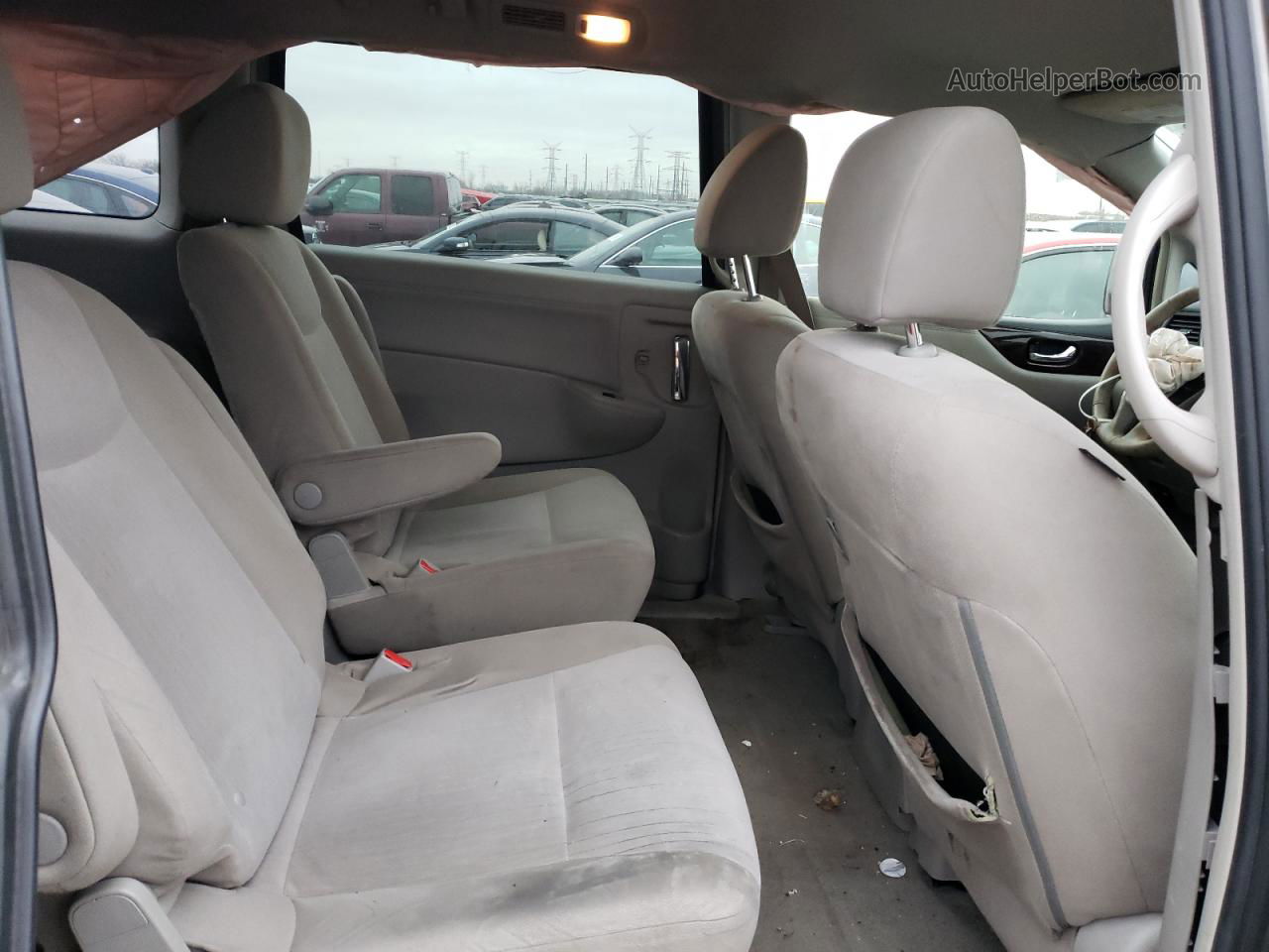 2015 Nissan Quest S Серый vin: JN8AE2KP6F9130014