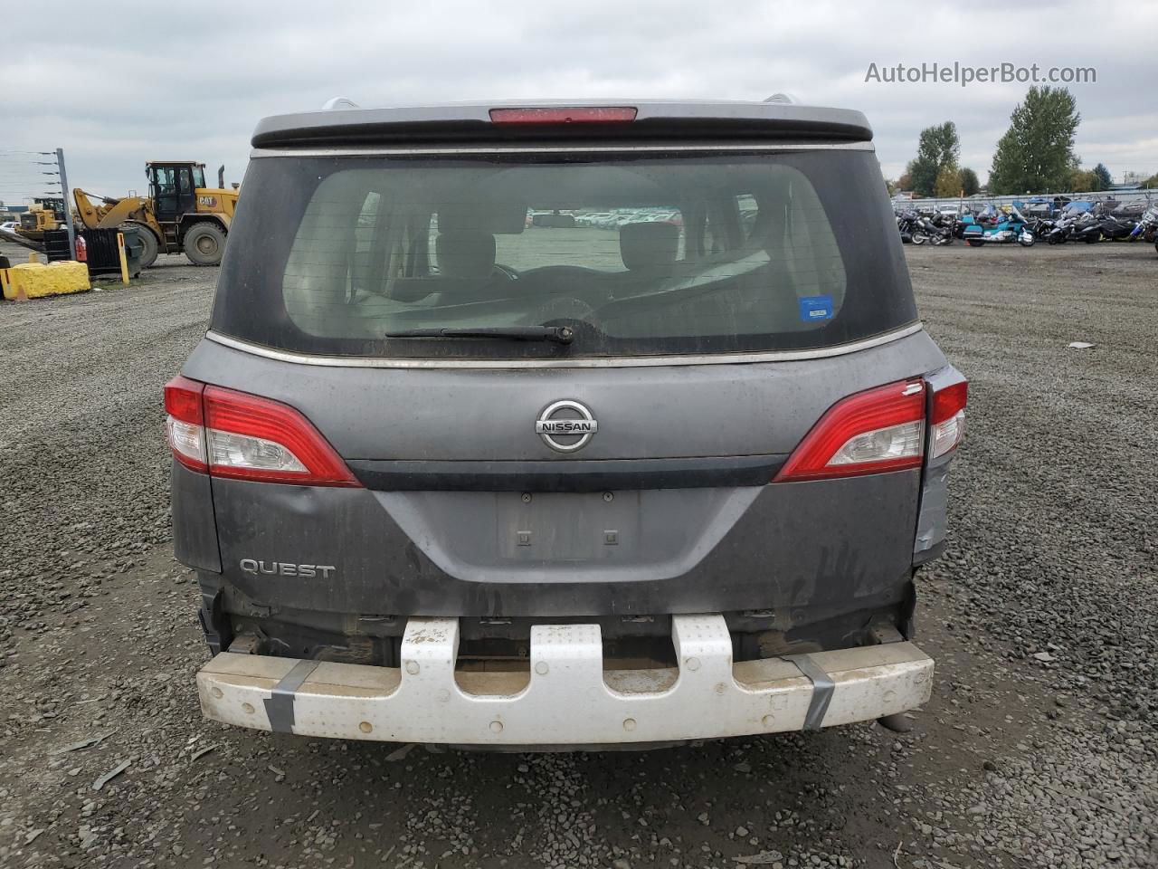 2015 Nissan Quest S Угольный vin: JN8AE2KP6F9130739