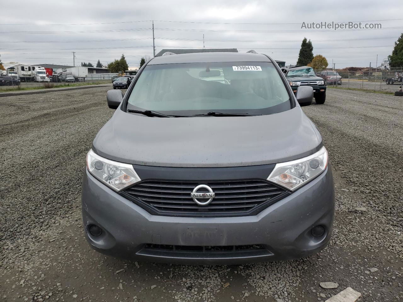 2015 Nissan Quest S Charcoal vin: JN8AE2KP6F9130739