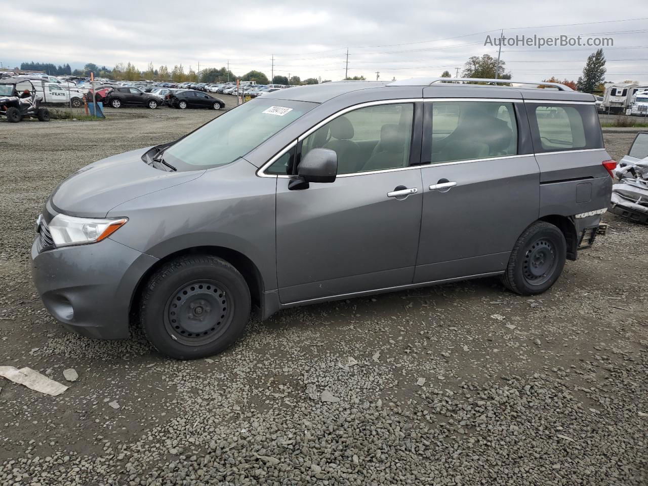 2015 Nissan Quest S Угольный vin: JN8AE2KP6F9130739