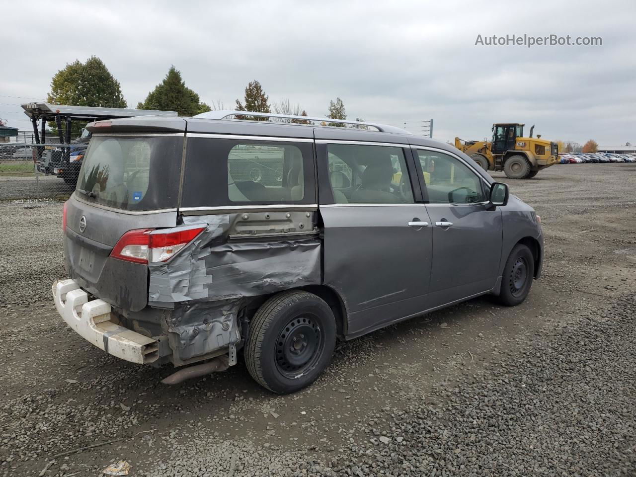 2015 Nissan Quest S Угольный vin: JN8AE2KP6F9130739