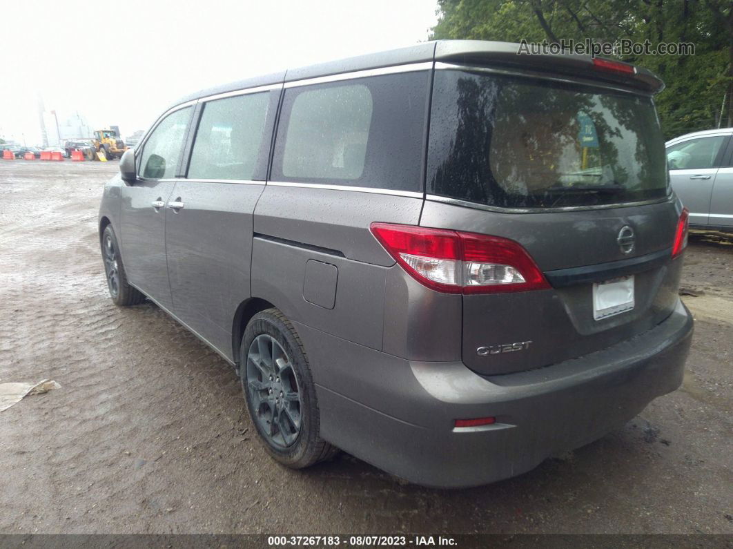 2015 Nissan Quest S Brown vin: JN8AE2KP6F9131115