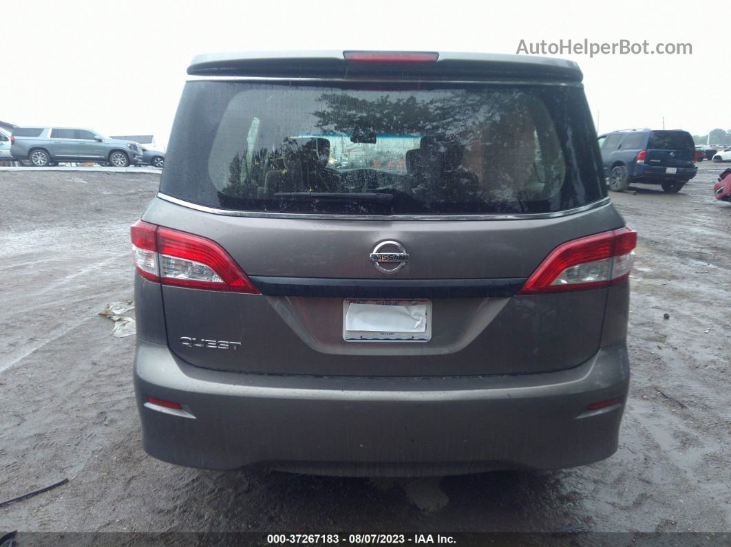 2015 Nissan Quest S Brown vin: JN8AE2KP6F9131115