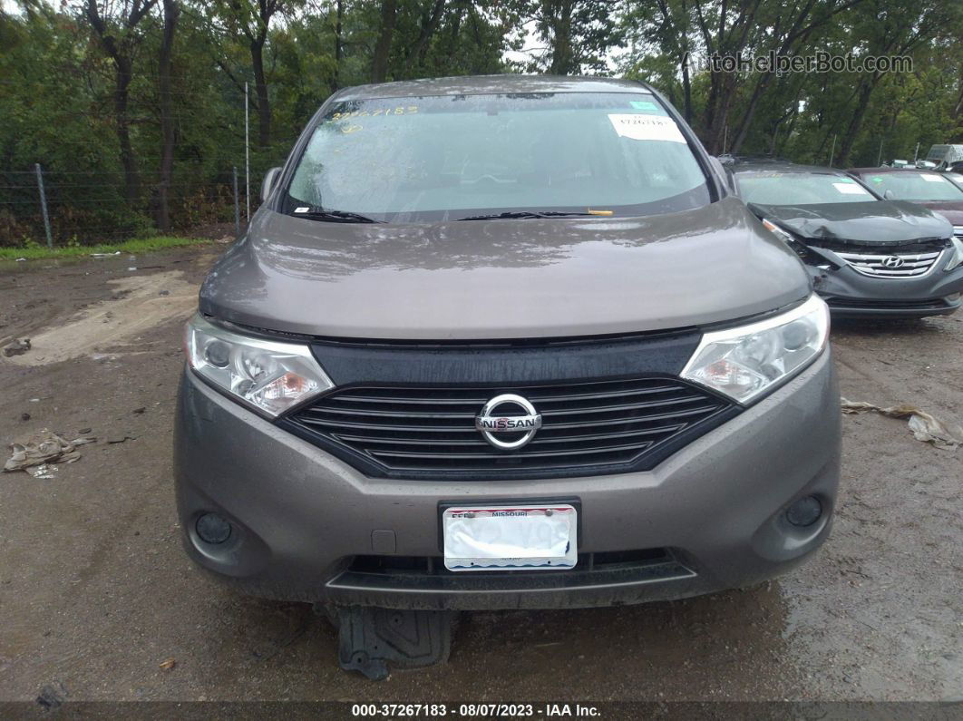 2015 Nissan Quest S Brown vin: JN8AE2KP6F9131115