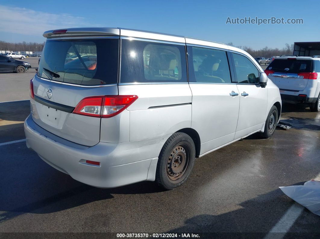 2015 Nissan Quest S Silver vin: JN8AE2KP6F9134290