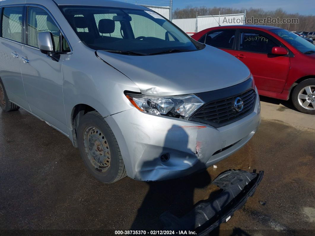 2015 Nissan Quest S Silver vin: JN8AE2KP6F9134290