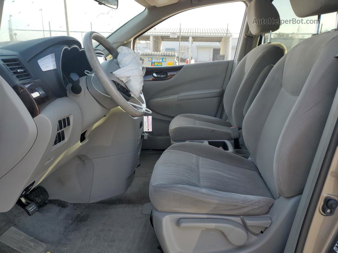 2015 Nissan Quest S Gray vin: JN8AE2KP7F9121418