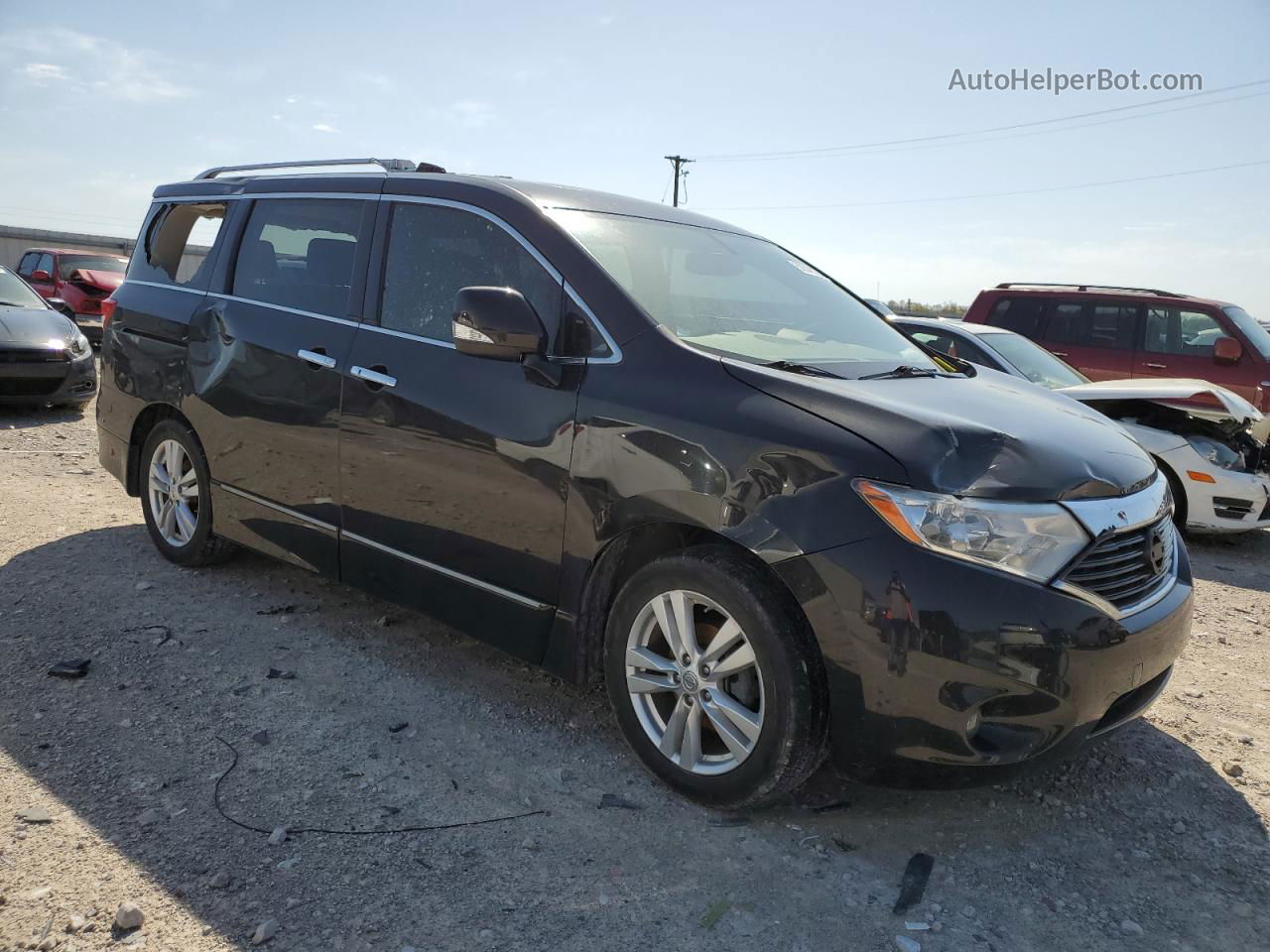 2015 Nissan Quest S Black vin: JN8AE2KP7F9123993