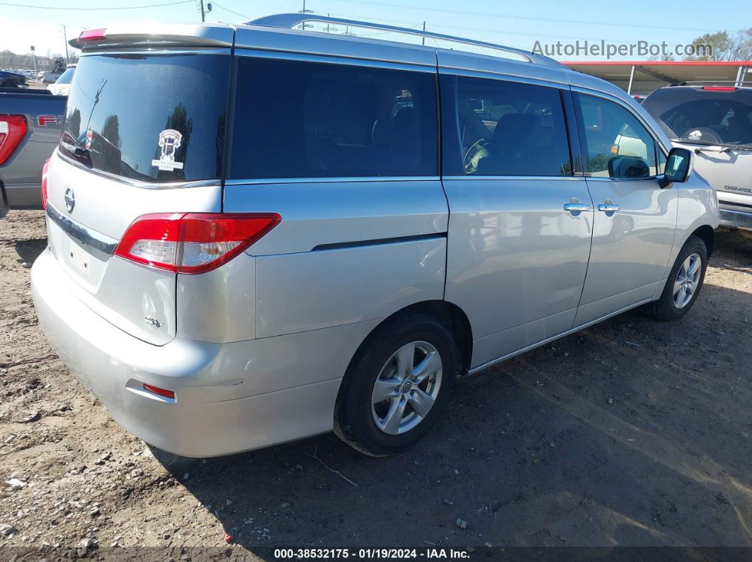 2015 Nissan Quest Sv Silver vin: JN8AE2KP7F9125467