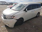 2015 Nissan Quest S White vin: JN8AE2KP7F9129986