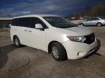 2015 Nissan Quest S White vin: JN8AE2KP7F9129986