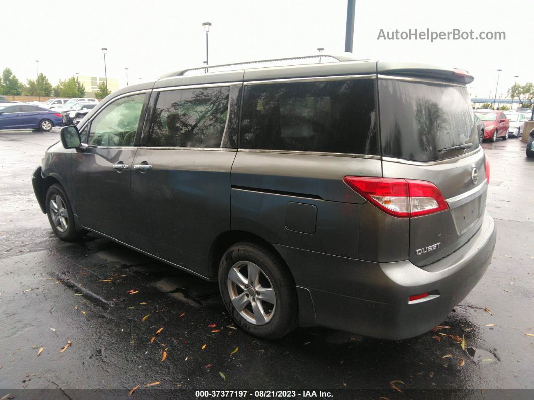 2015 Nissan Quest Sv Серый vin: JN8AE2KP7F9130992