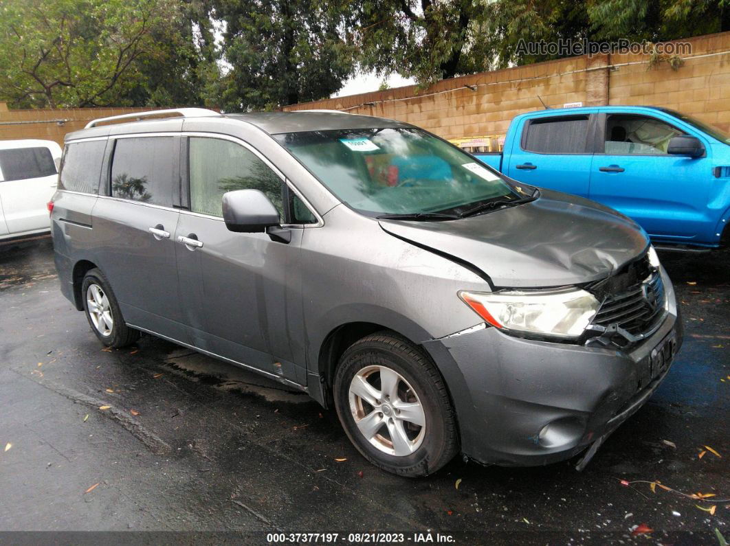 2015 Nissan Quest Sv Серый vin: JN8AE2KP7F9130992