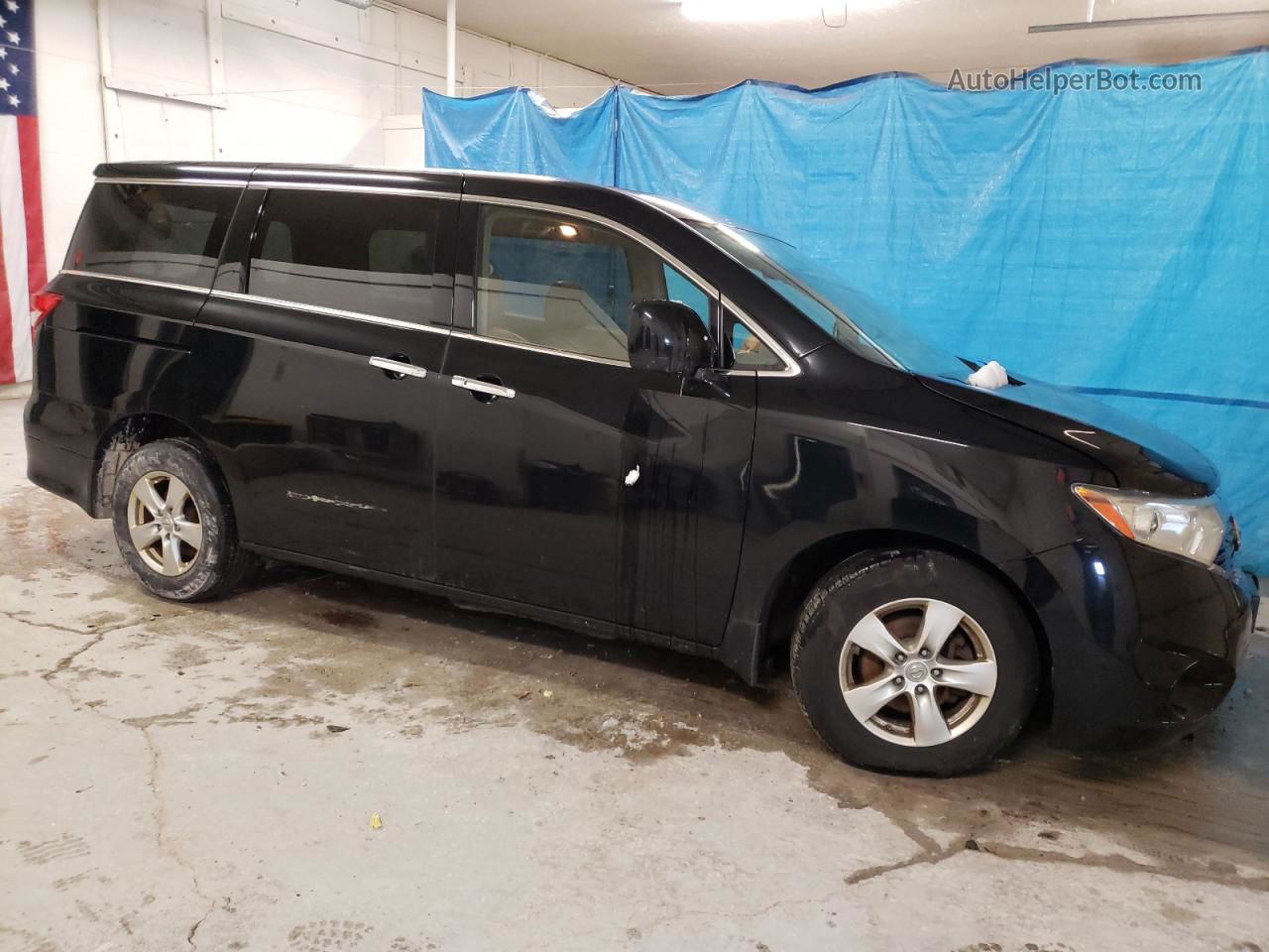 2015 Nissan Quest S Черный vin: JN8AE2KP7F9132306