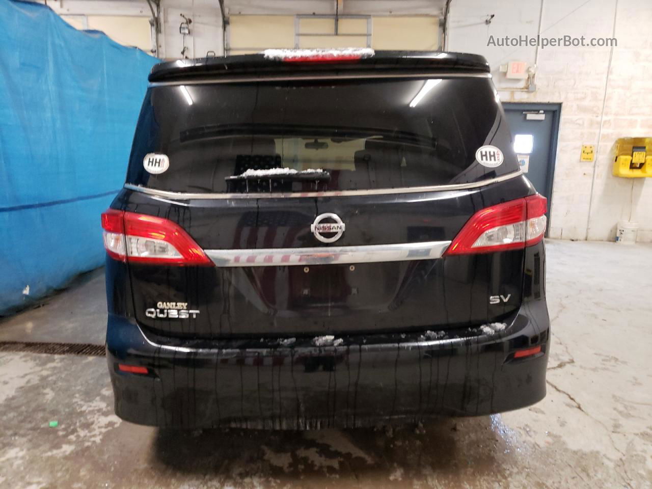 2015 Nissan Quest S Черный vin: JN8AE2KP7F9132306