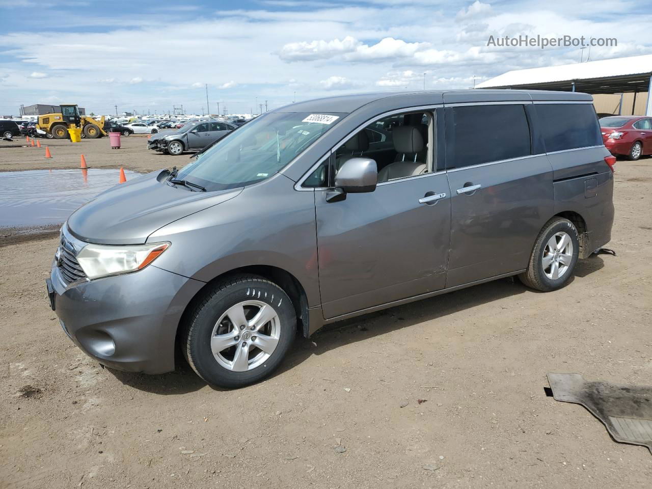 2015 Nissan Quest S Серый vin: JN8AE2KP8F9121055