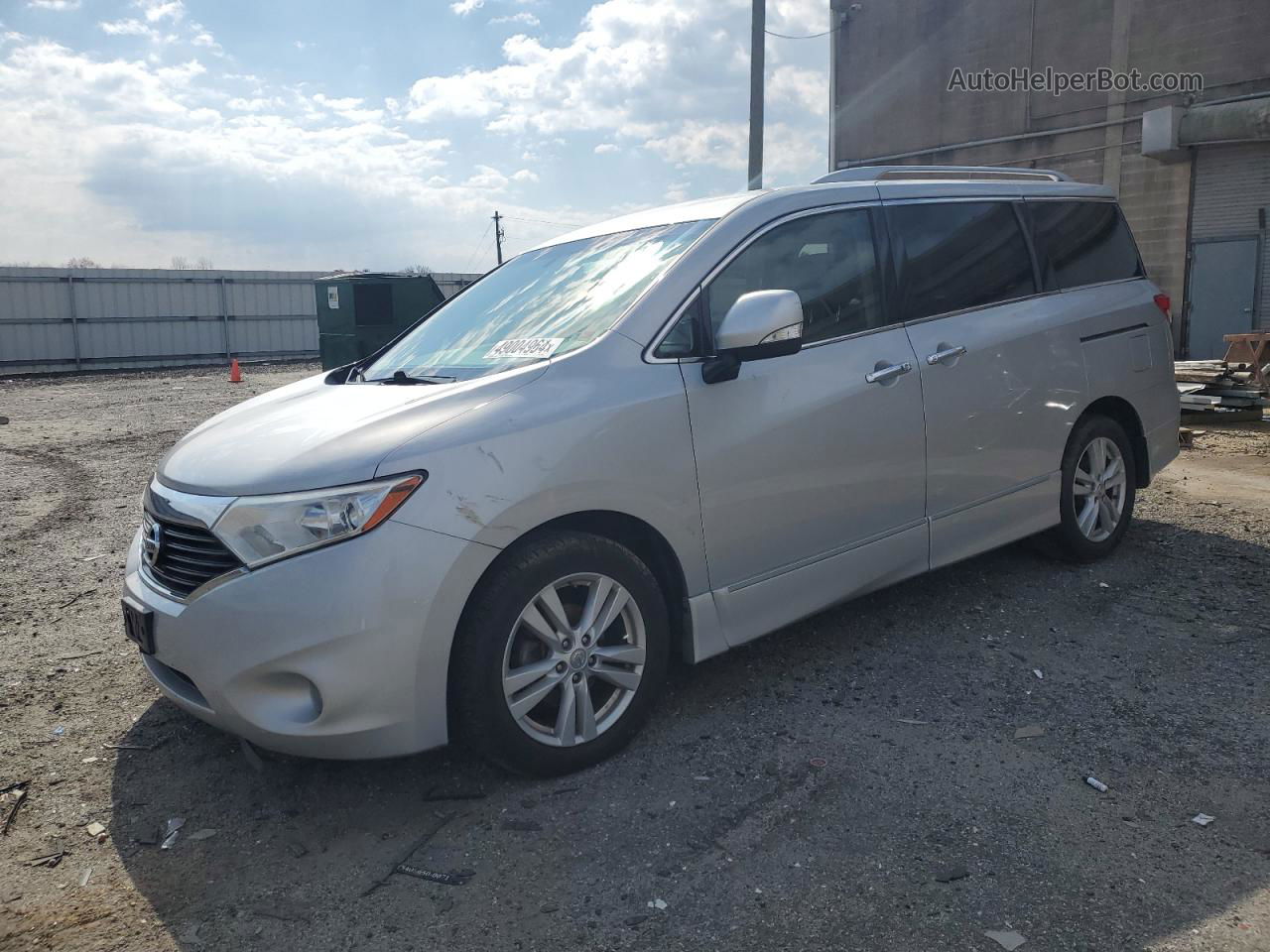 2015 Nissan Quest S Серебряный vin: JN8AE2KP8F9121864