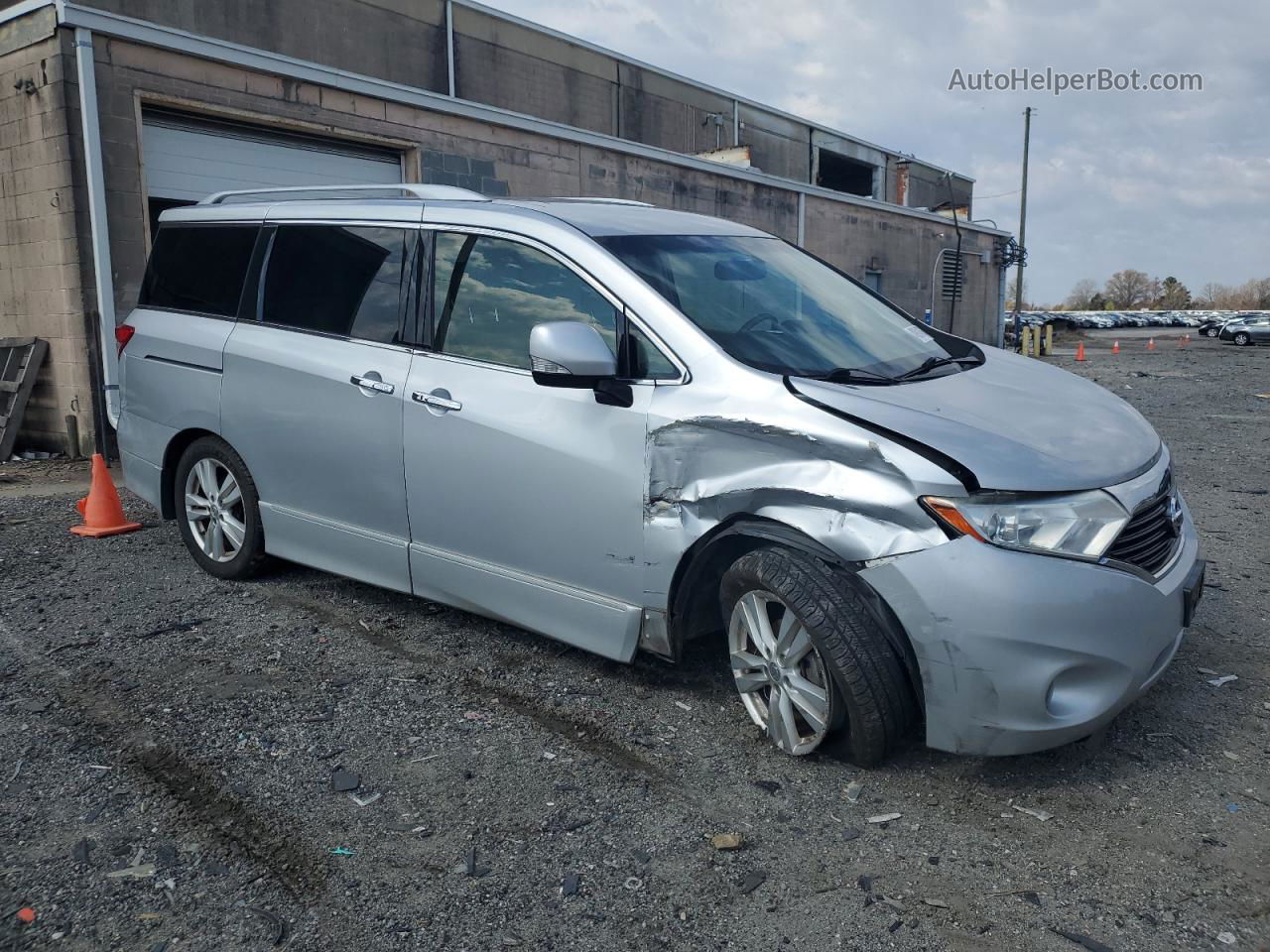 2015 Nissan Quest S Серебряный vin: JN8AE2KP8F9121864