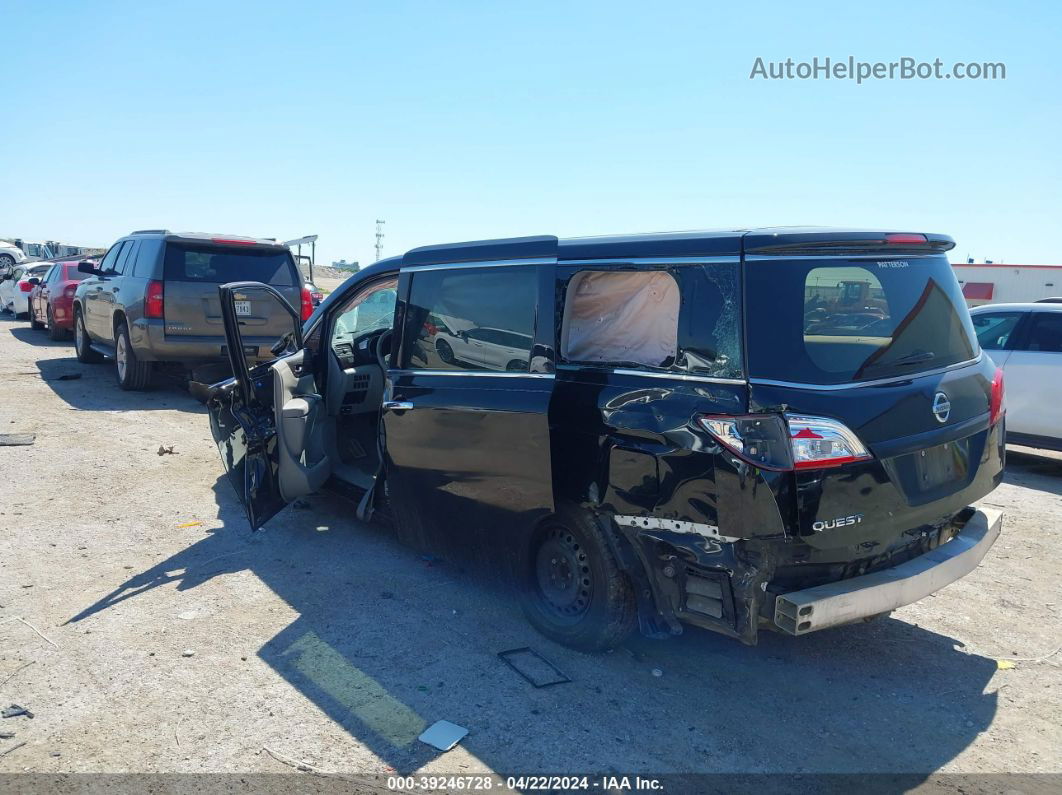 2015 Nissan Quest S Black vin: JN8AE2KP8F9125672