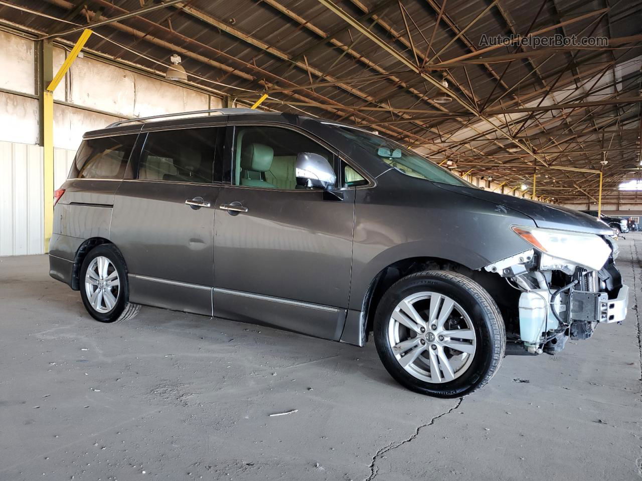 2015 Nissan Quest S Gray vin: JN8AE2KP8F9126563