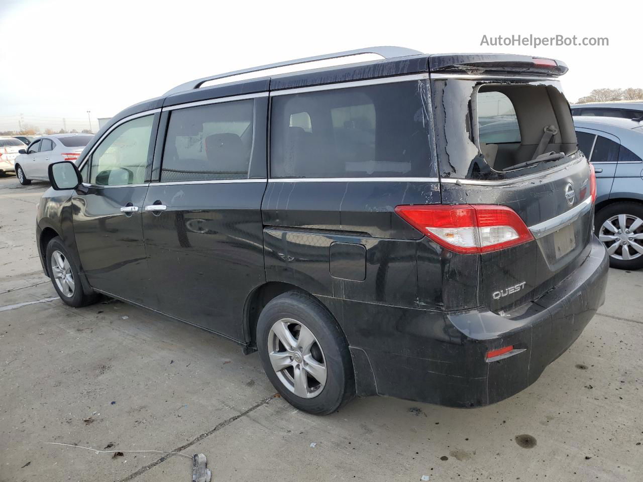 2015 Nissan Quest S Черный vin: JN8AE2KP8F9134064