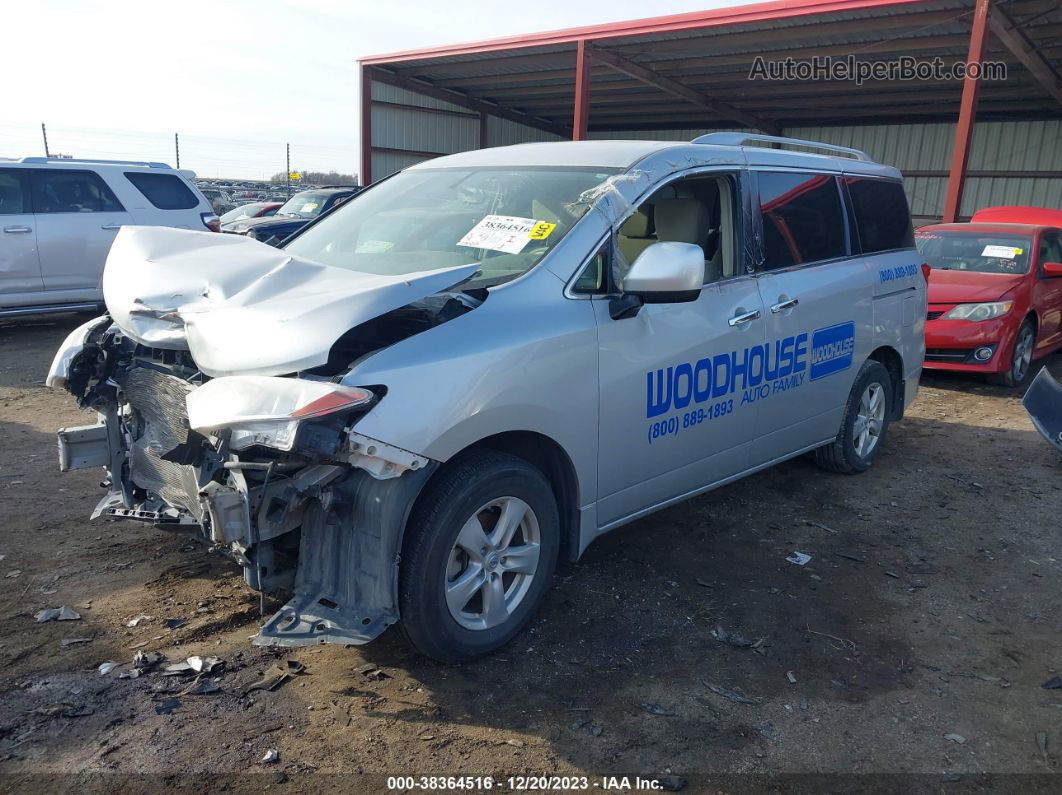 2015 Nissan Quest Sv Silver vin: JN8AE2KP9F9121324