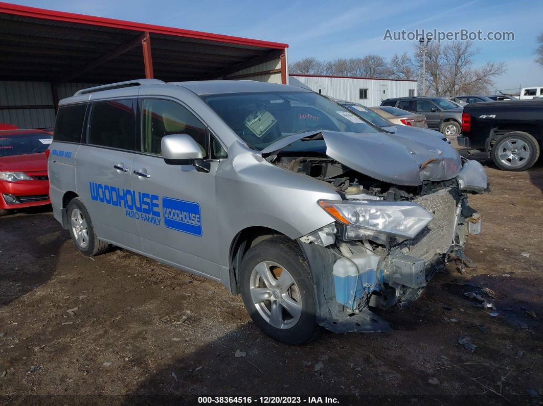 2015 Nissan Quest Sv Silver vin: JN8AE2KP9F9121324