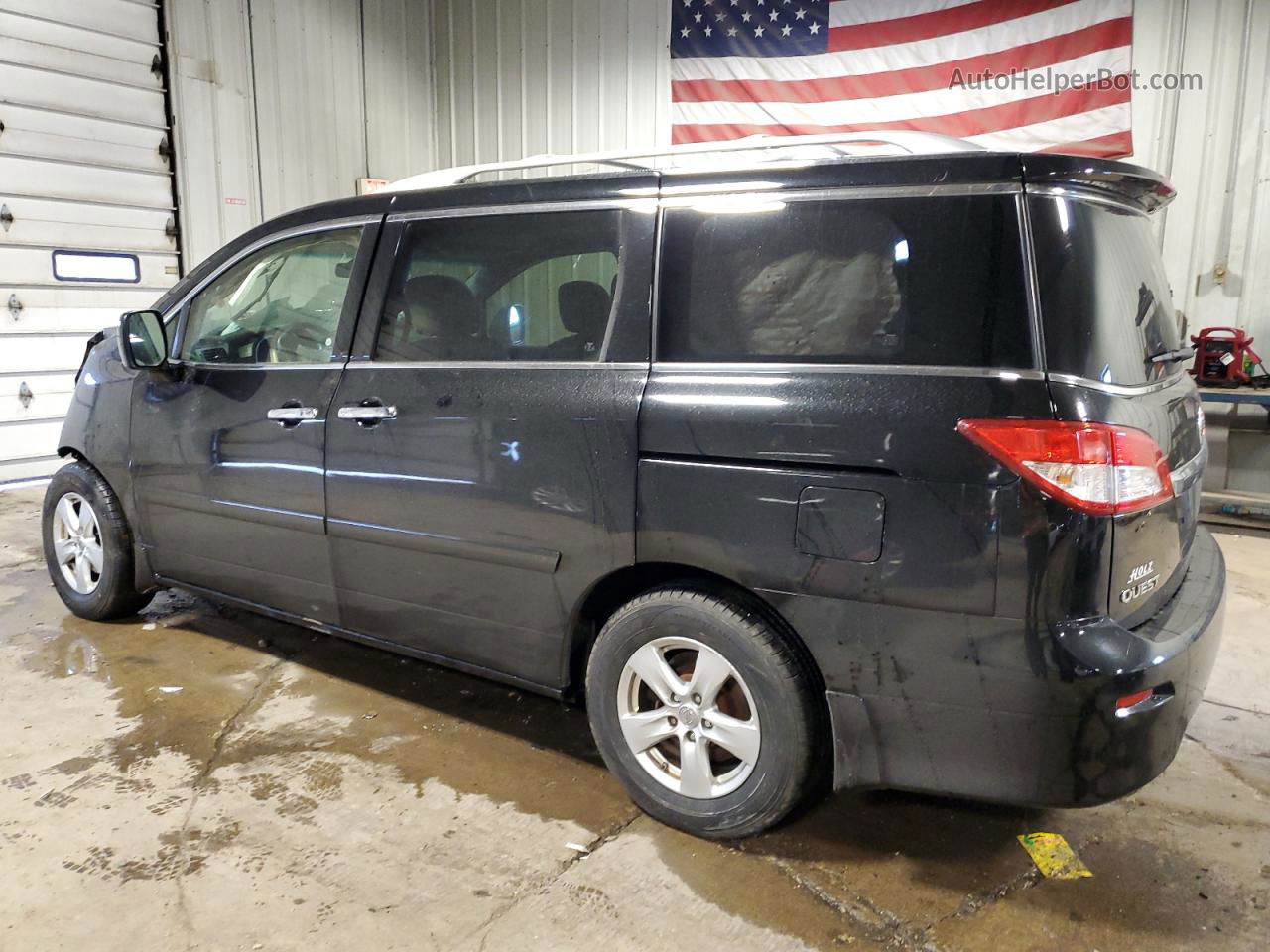 2015 Nissan Quest S Black vin: JN8AE2KP9F9122098