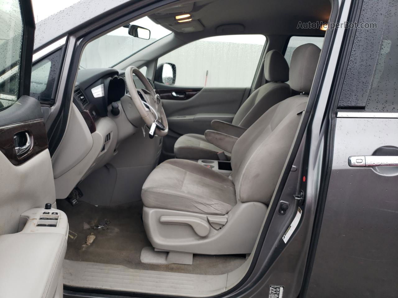 2015 Nissan Quest S Серый vin: JN8AE2KP9F9122294