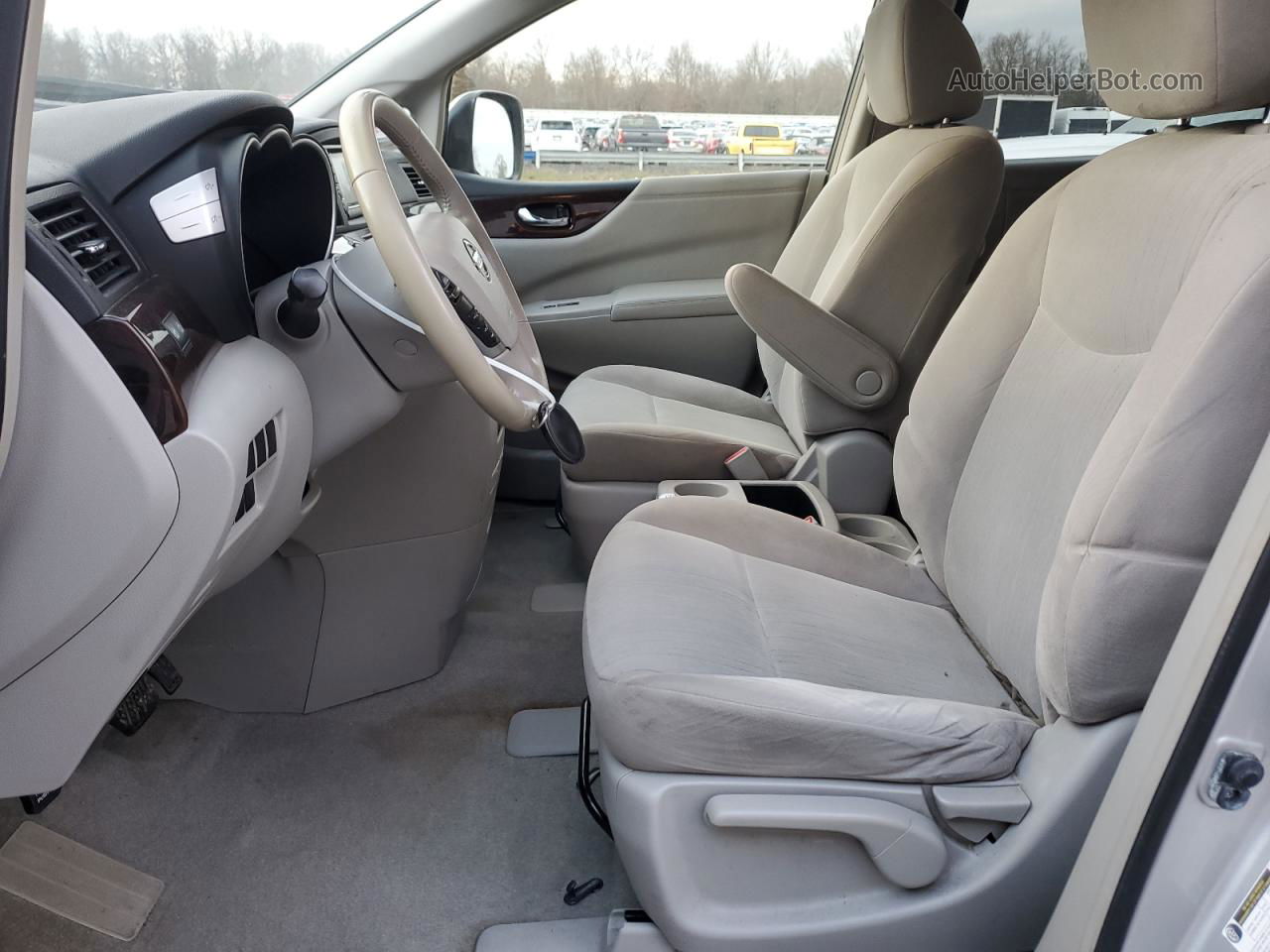 2015 Nissan Quest S Silver vin: JN8AE2KP9F9125616