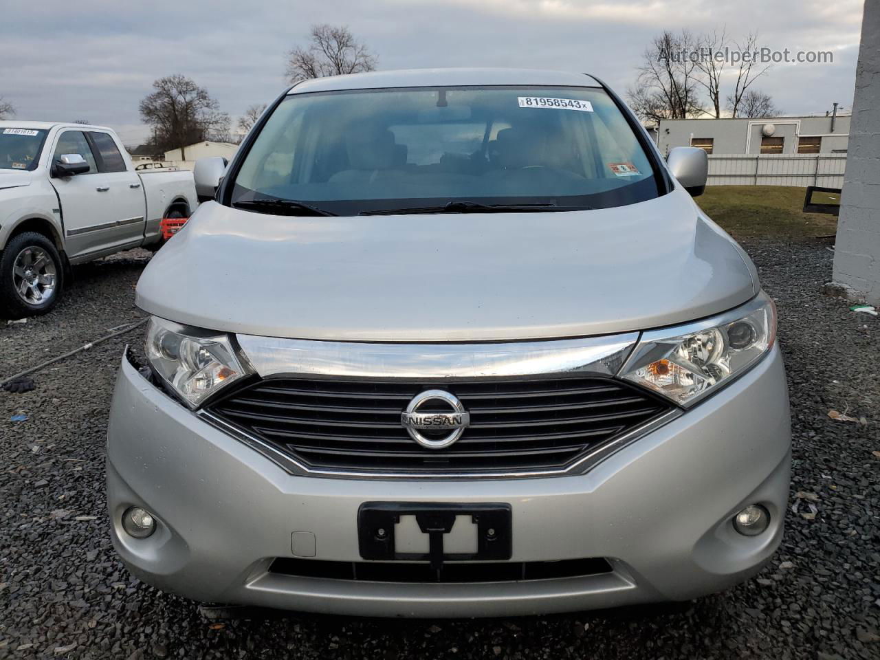 2015 Nissan Quest S Silver vin: JN8AE2KP9F9125616