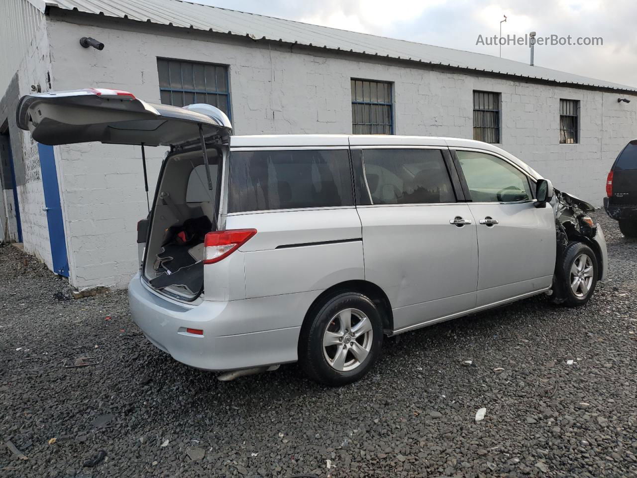 2015 Nissan Quest S Silver vin: JN8AE2KP9F9125616