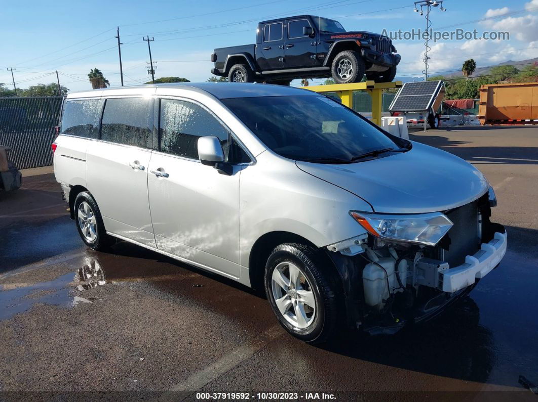 2015 Nissan Quest Sv Silver vin: JN8AE2KP9F9125647