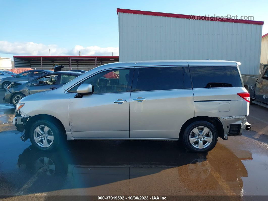 2015 Nissan Quest Sv Silver vin: JN8AE2KP9F9125647