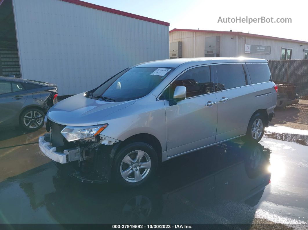 2015 Nissan Quest Sv Silver vin: JN8AE2KP9F9125647