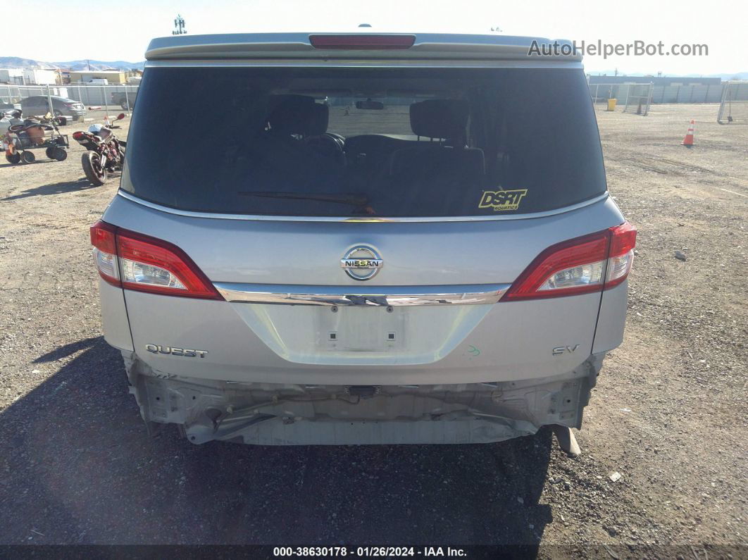 2015 Nissan Quest Platinum/s/sl/sv Silver vin: JN8AE2KP9F9127365