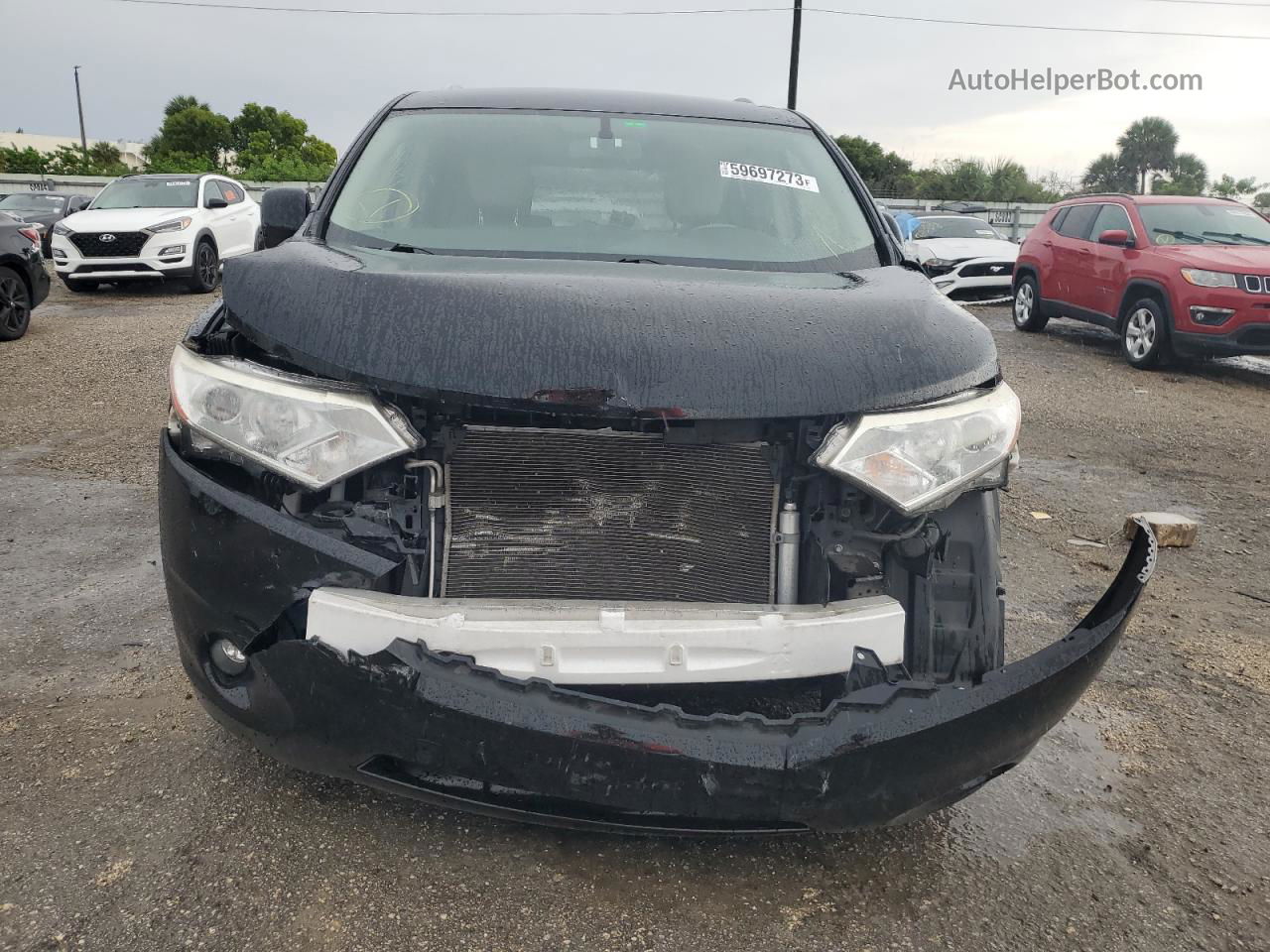 2015 Nissan Quest S Black vin: JN8AE2KP9F9130704