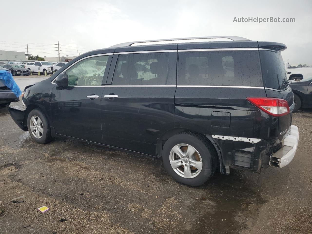 2015 Nissan Quest S Black vin: JN8AE2KP9F9130704