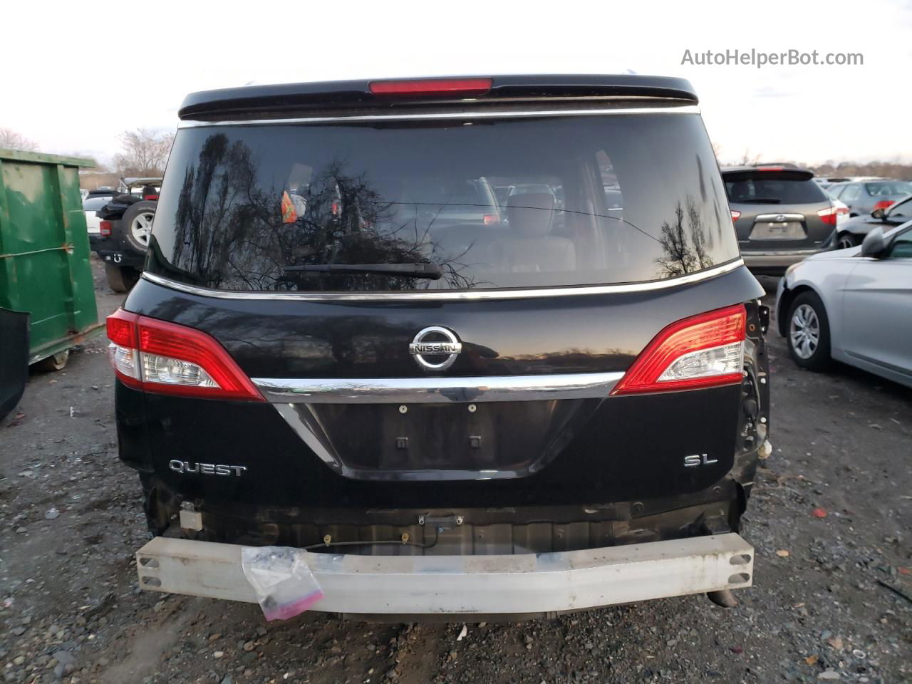 2015 Nissan Quest S Black vin: JN8AE2KP9F9131786