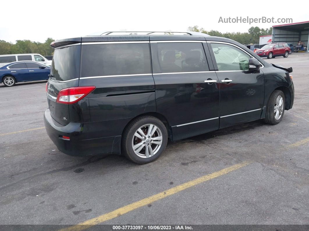 2015 Nissan Quest Sl Black vin: JN8AE2KP9F9132310