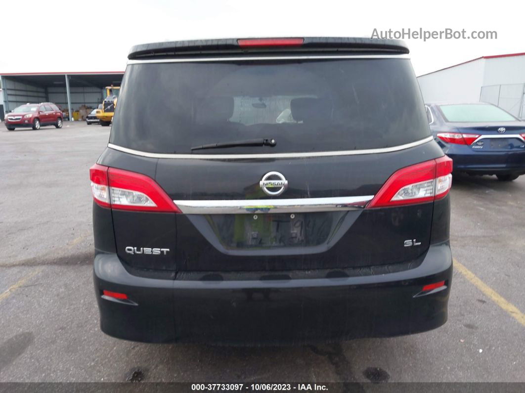 2015 Nissan Quest Sl Black vin: JN8AE2KP9F9132310